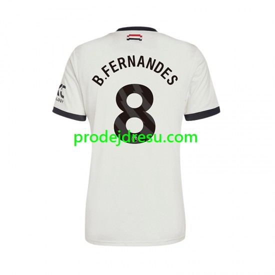 Manchester United Dresy Fotbal Bruno Fernandes 8 Muž Alternativní 2024-2025 Krátký rukáv