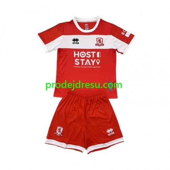 Middlesbrough Dresy Fotbal Dětský Domácí 2024-2025 Krátký rukáv