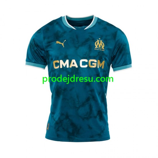 Olympique Marseille Dresy Fotbal Muž Venkovní 2024-2025 Krátký rukáv