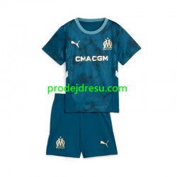 Olympique Marseille Dresy Fotbal Dětský Venkovní 2024-2025 Krátký rukáv