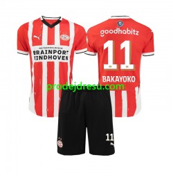 PSV Eindhoven Dresy Fotbal Johan Bakayoko 11 Dětský Domácí 2024-2025 Krátký rukáv