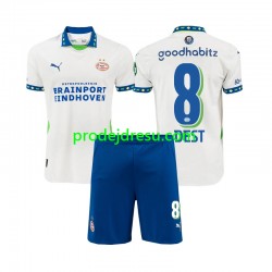 PSV Eindhoven Dresy Fotbal Sergino Dest 8 Dětský Alternativní 2024-2025 Krátký rukáv