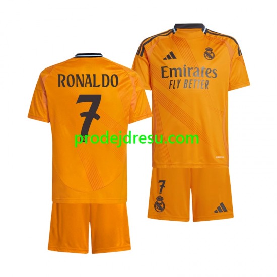 Real Madrid Dresy Fotbal Cristiano Ronaldo 7 Dětský Venkovní 2024-2025 Krátký rukáv