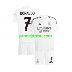 Real Madrid Dresy Fotbal Cristiano Ronaldo 7 Dětský Domácí 2024-2025 Krátký rukáv