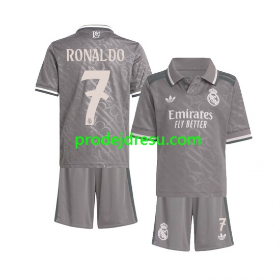 Real Madrid Dresy Fotbal Cristiano Ronaldo 7 Dětský Alternativní 2024-2025 Krátký rukáv