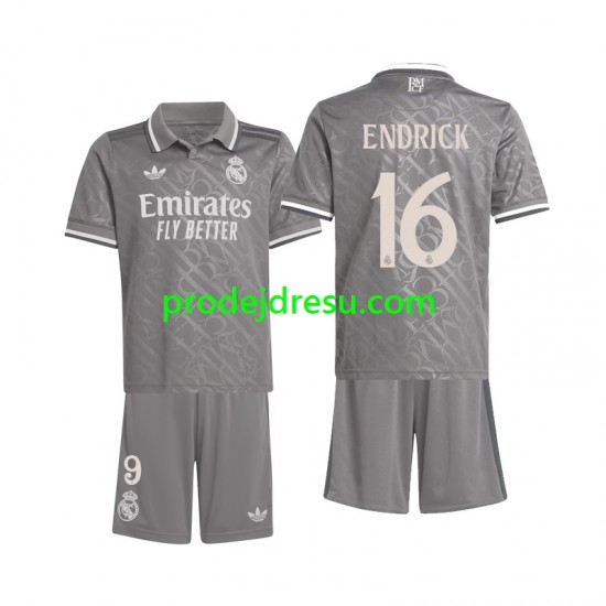 Real Madrid Dresy Fotbal Endrick 16 Dětský Alternativní 2024-2025 Krátký rukáv