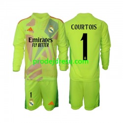 Real Madrid Dresy Fotbal COURTOIS 1 Brankářské Dětský Čtvrtý 2024-2025 Dlouhý rukáv