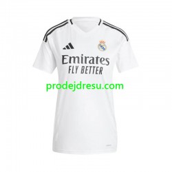 Real Madrid Dresy Fotbal Žena Domácí 2024-2025 Krátký rukáv
