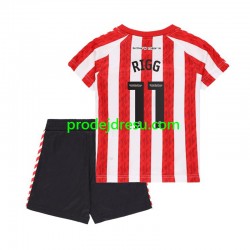 Dresy Fotbal Sunderland Chris Rigg 11 Dětský Domácí 2024-2025 Krátký rukáv