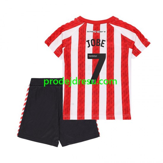 Dresy Fotbal Sunderland Jobe Bellingham 7 Dětský Domácí 2024-2025 Krátký rukáv