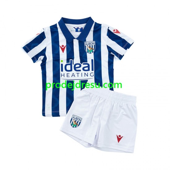 West Bromwich Albion Dresy Fotbal Dětský Domácí 2024-2025 Krátký rukáv