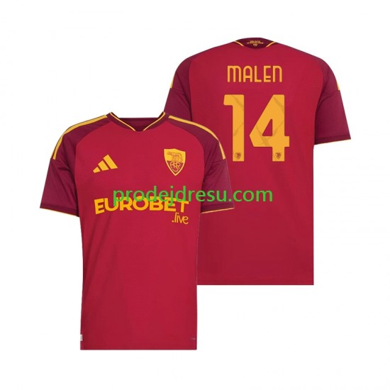 AS Řím Dresy Fotbal Donyell Malen 14 Muž Domácí 2026-2027 Krátký rukáv
