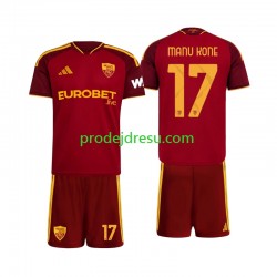 AS Řím Dresy Fotbal Manu Kone 17 Dětský Domácí 2026-2027 Krátký rukáv
