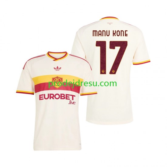 AS Řím Dresy Fotbal Manu Kone 17 Muž Venkovní 2026-2027 Krátký rukáv