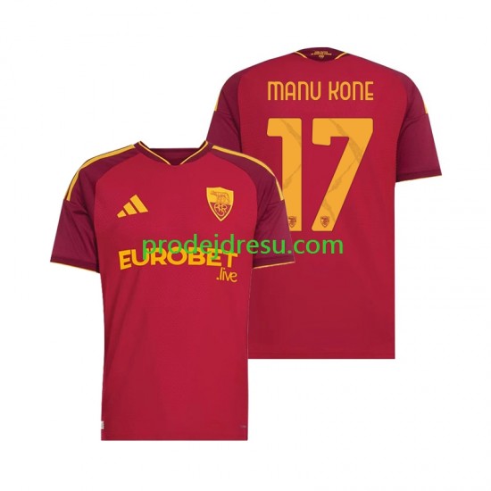 AS Řím Dresy Fotbal Manu Kone 17 Muž Domácí 2026-2027 Krátký rukáv