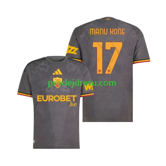 AS Řím Dresy Fotbal Manu Kone 17 Muž Alternativní 2026-2027 Krátký rukáv