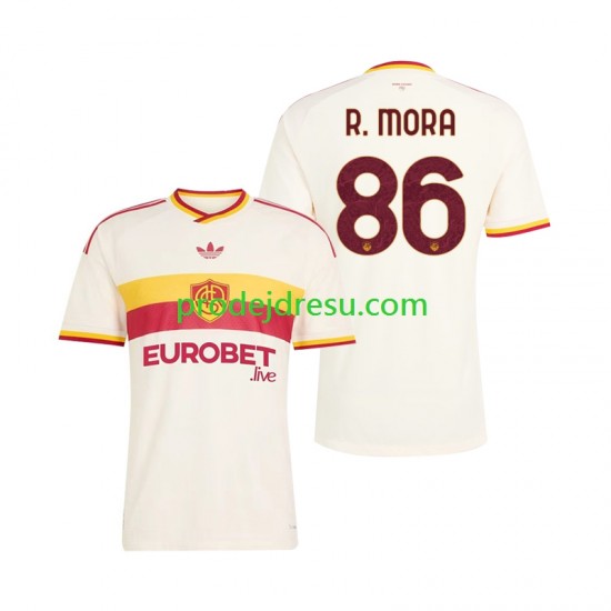 AS Řím Dresy Fotbal Rodrigo Mora 86 Muž Venkovní 2026-2027 Krátký rukáv
