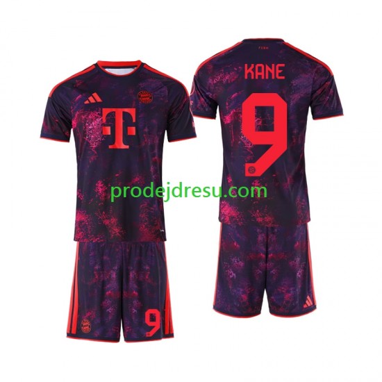 FC Bayern Mnichov Dresy Fotbal Harry Kane 9 Dětský Alternativní 2026-2027 Krátký rukáv