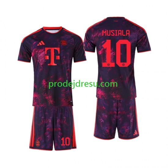 FC Bayern Mnichov Dresy Fotbal Jamal Musiala 10 Dětský Alternativní 2026-2027 Krátký rukáv