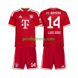 FC Bayern Mnichov Dresy Fotbal Luis Diaz 14 Dětský Domácí 2026-2027 Krátký rukáv