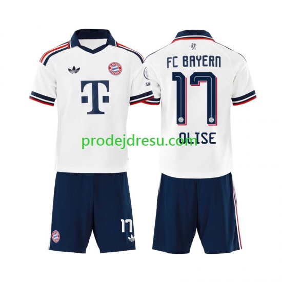 FC Bayern Mnichov Dresy Fotbal Michael Olise 17 Dětský Venkovní 2026-2027 Krátký rukáv