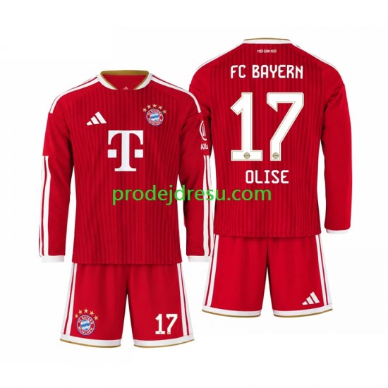 FC Bayern Mnichov Dresy Fotbal Michael Olise 17 Dětský Domácí 2026-2027 Dlouhý rukáv