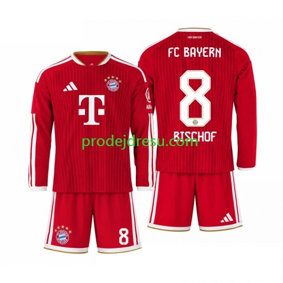 FC Bayern Mnichov Dresy Fotbal Tom Bischof 8 Dětský Domácí 2026-2027 Dlouhý rukáv