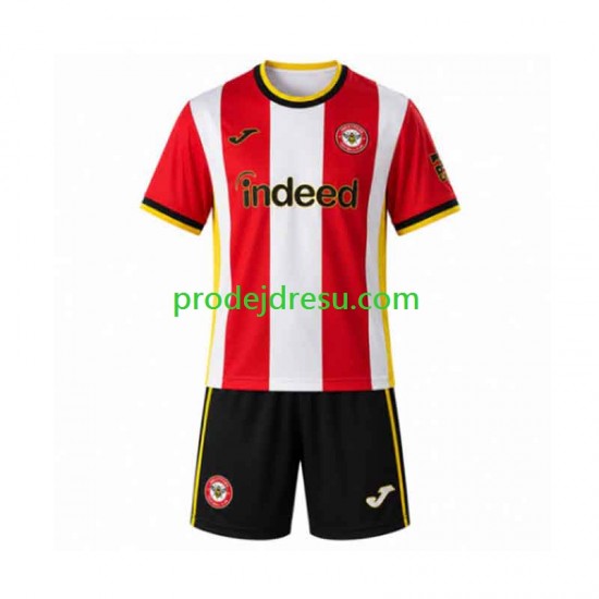 Dresy Fotbal Brentford Dětský Domácí 2026-2027 Krátký rukáv
