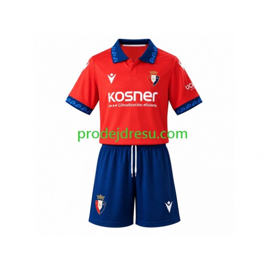 CA Osasuna Dresy Fotbal Dětský Domácí 2026-2027 Krátký rukáv
