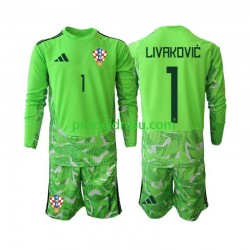 Chorvatsko Dresy Fotbal Dominik Livakovic 25 Brankářské Dětský Domácí 2026-2027 Dlouhý rukáv