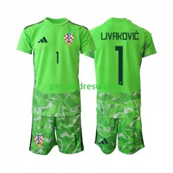 Chorvatsko Dresy Fotbal Dominik Livakovic 25 Brankářské Dětský Domácí 2026-2027 Krátký rukáv
