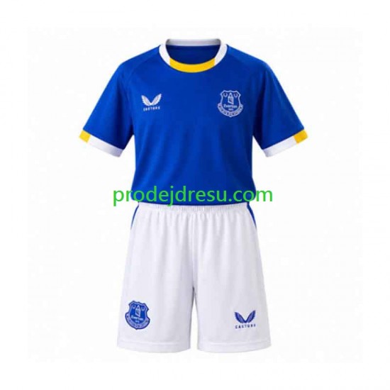 Everton Dresy Fotbal Dětský Domácí 2026-2027 Krátký rukáv