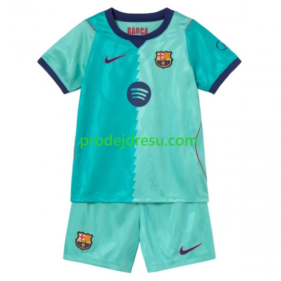 FC Barcelona Dresy Fotbal Dětský Alternativní 2026-2027 Krátký rukáv