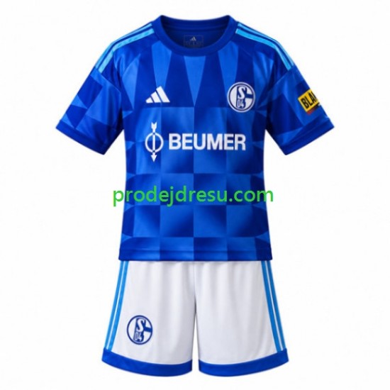 FC Schalke 04 Dresy Fotbal Dětský Domácí 2026-2027 Krátký rukáv