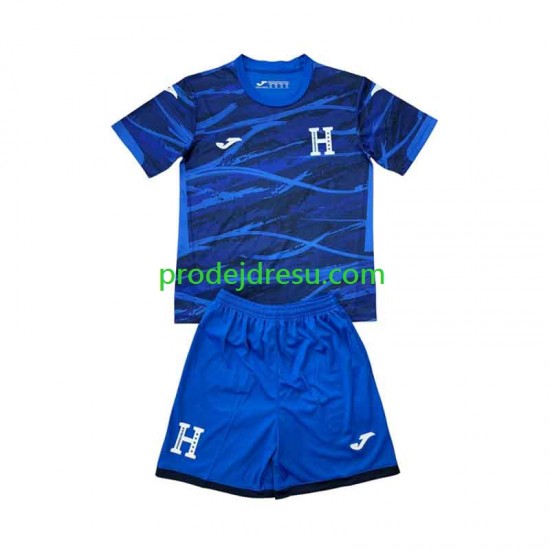 Honduras Dresy Fotbal Dětský Čtvrtý 2026 Krátký rukáv