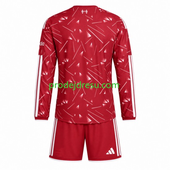 Liverpool Dresy Fotbal Dětský Domácí 2026-2027 Dlouhý rukáv