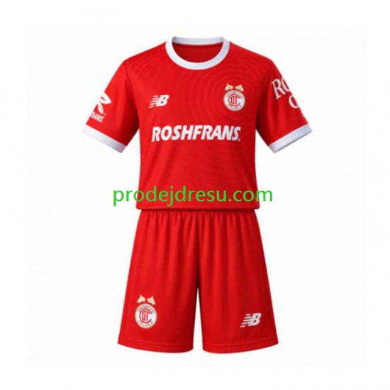 Dresy Fotbal Toluca Dětský Domácí 2026-2027 Krátký rukáv