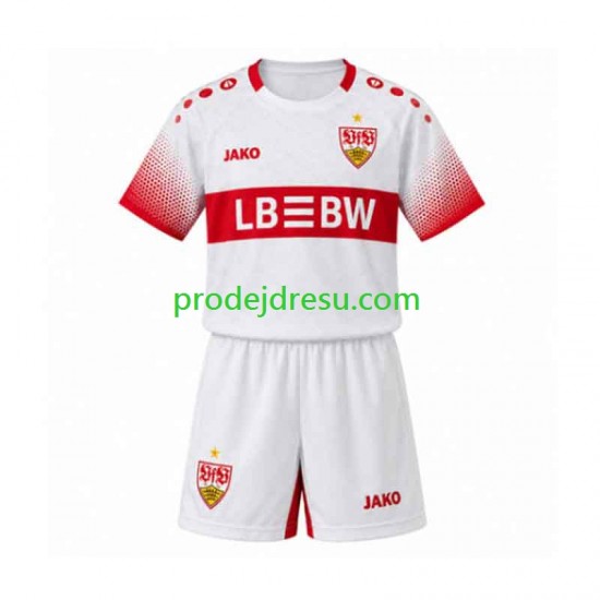 VfB Stuttgart Dresy Fotbal Dětský Venkovní 2026-2027 Krátký rukáv