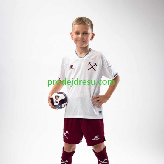 West Ham United Dresy Fotbal Dětský Venkovní 2026-2027 Krátký rukáv