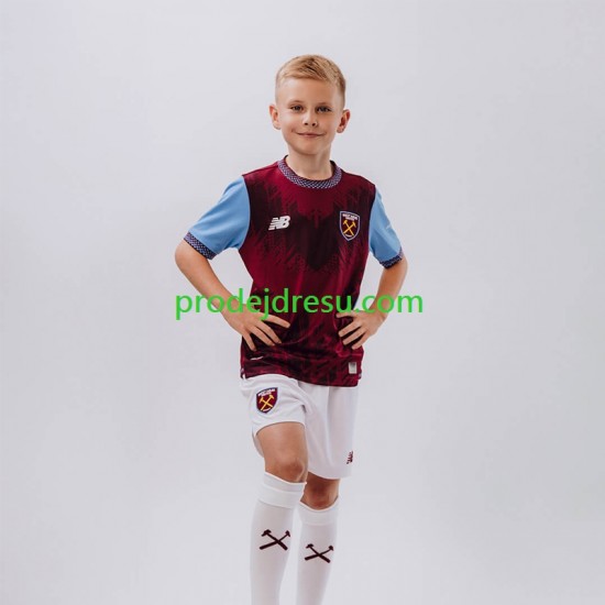 West Ham United Dresy Fotbal Dětský Domácí 2026-2027 Krátký rukáv