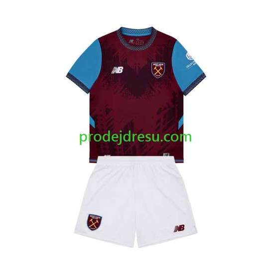 West Ham United Dresy Fotbal Dětský Domácí 2026-2027 Krátký rukáv