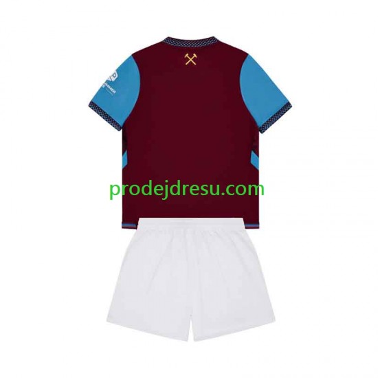 West Ham United Dresy Fotbal Dětský Domácí 2026-2027 Krátký rukáv