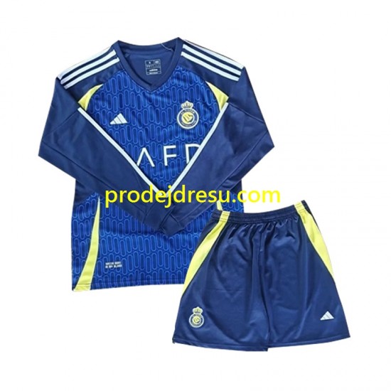 Dresy Fotbal Al Nassr Dětský Venkovní 2024-2025 Dlouhý rukáv