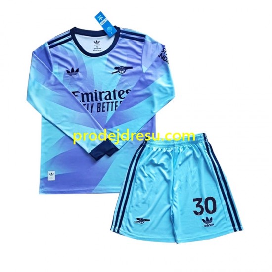 Arsenal Dresy Fotbal Sterling 30 Dětský Alternativní 2024-2025 Dlouhý rukáv
