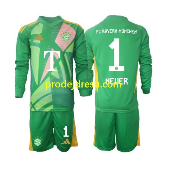 FC Bayern Mnichov Dresy Fotbal Manuel Neuer 1 Brankářské Dětský Čtvrtý 2024-2025 Dlouhý rukáv