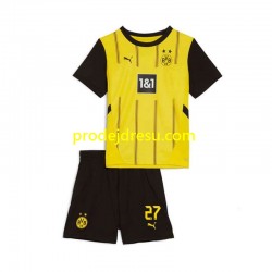 Borussia Dortmund Dresy Fotbal Karim Adeyemi 27 Dětský Domácí 2024-2025 Krátký rukáv