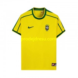 Brazílie Dresy Fotbal Retro Muž Domácí 1998 Krátký rukáv