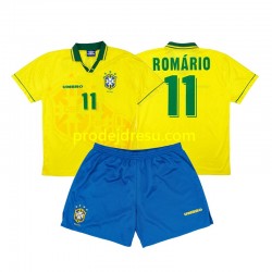 Brazílie Dresy Fotbal Romario 11 Retro Dětský Domácí 1994 Krátký rukáv