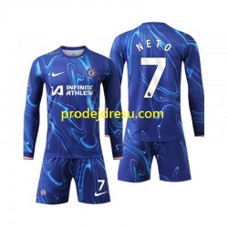 Chelsea Dresy Fotbal Neto 7 Dětský Domácí 2024-2025 Dlouhý rukáv