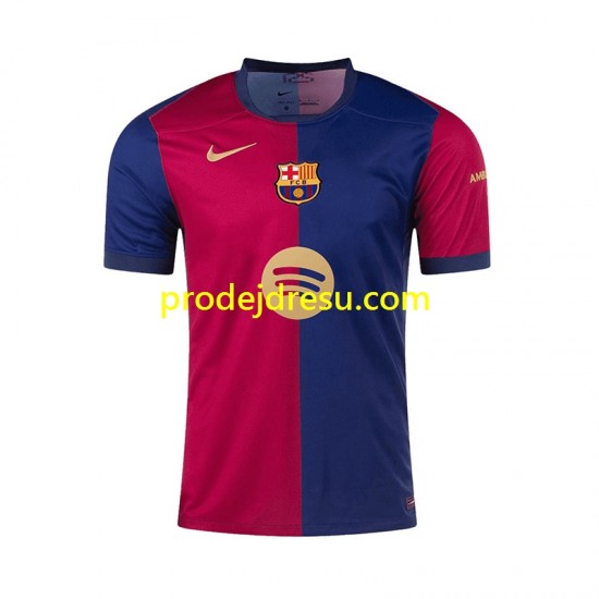 FC Barcelona Dresy Fotbal F. DE JONG 21 Muž Domácí 2024-2025 Krátký rukáv